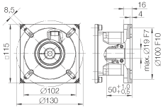MKUSE25-ZR-GTRI/4軸承
